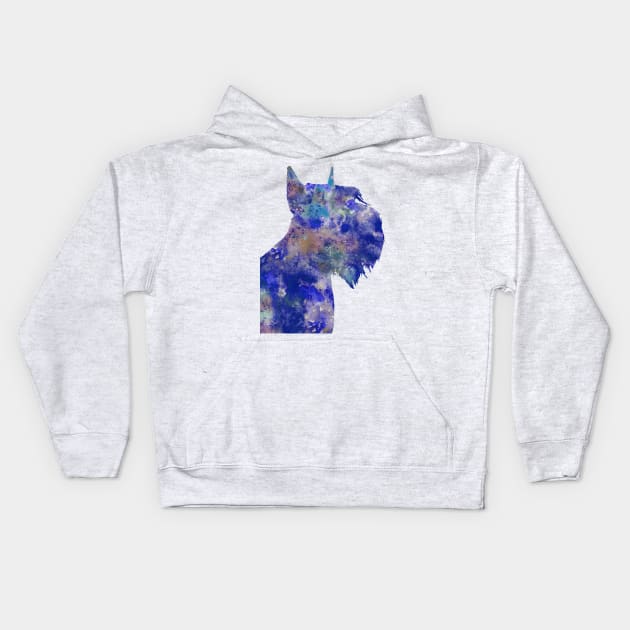 Giant Schnauzer, Kids Hoodie by RosaliArt